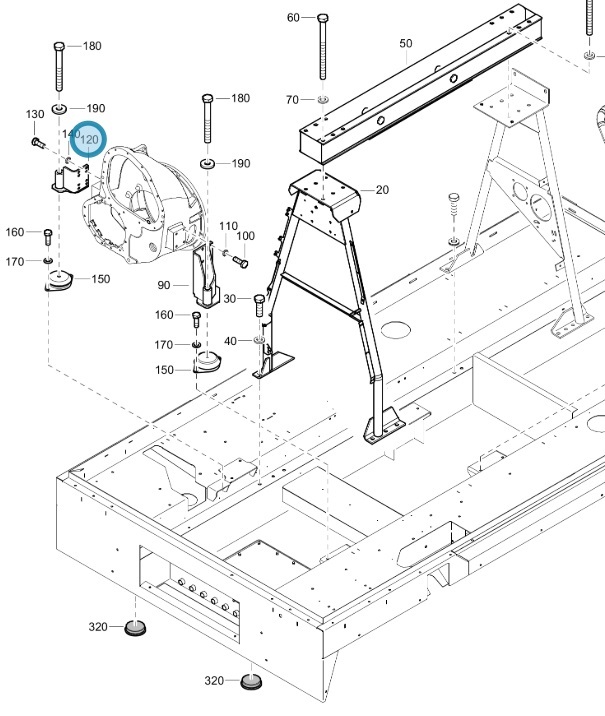 SUPPORT MOTEUR - ATLAS COPCO - 1626907200