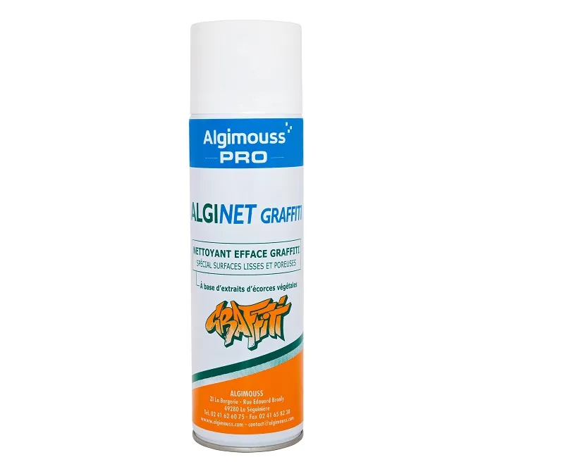 ALGINET GRAFFITI 400 ml - Nettoyant efface graffiti spécial surfaces et supports lisses  - 063001