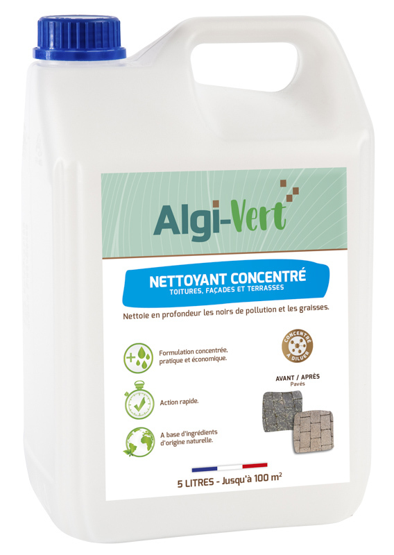 ALGI-VERT NETTOYANT CONCENTRE A DILUER 5 LITRES 195002