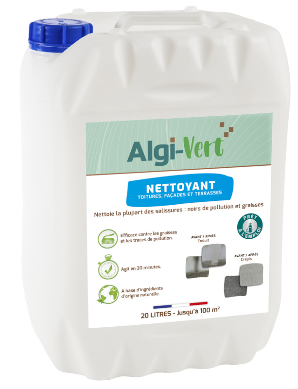 ALGI-VERT NETTOYANT  PRÊT A L'EMPLOI 20 LITRES  198002