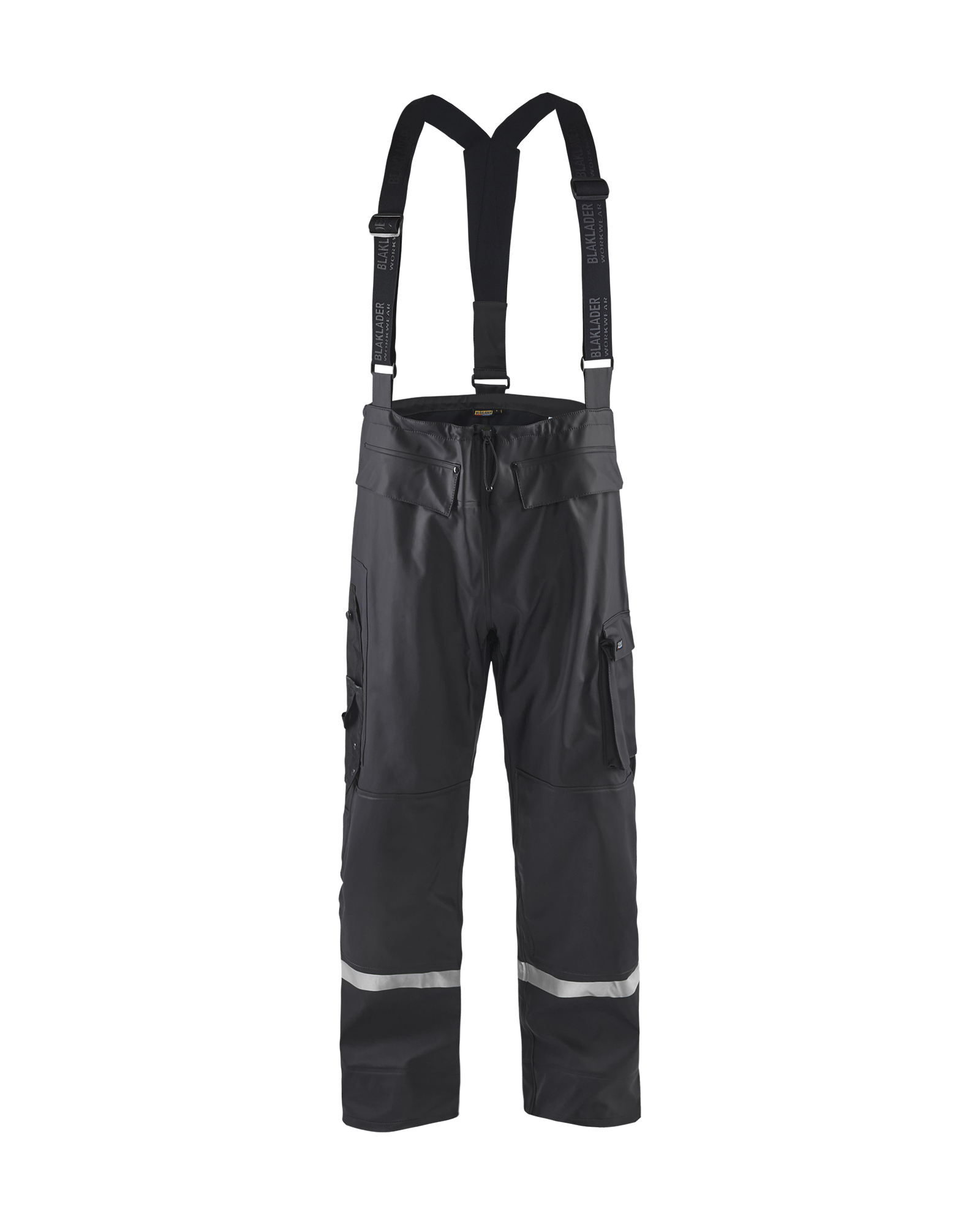 Pantalon de pluie à bretelles haute-visibilité niveau 2 Blåkläder 1302 Noir Blaklader - 130220039900