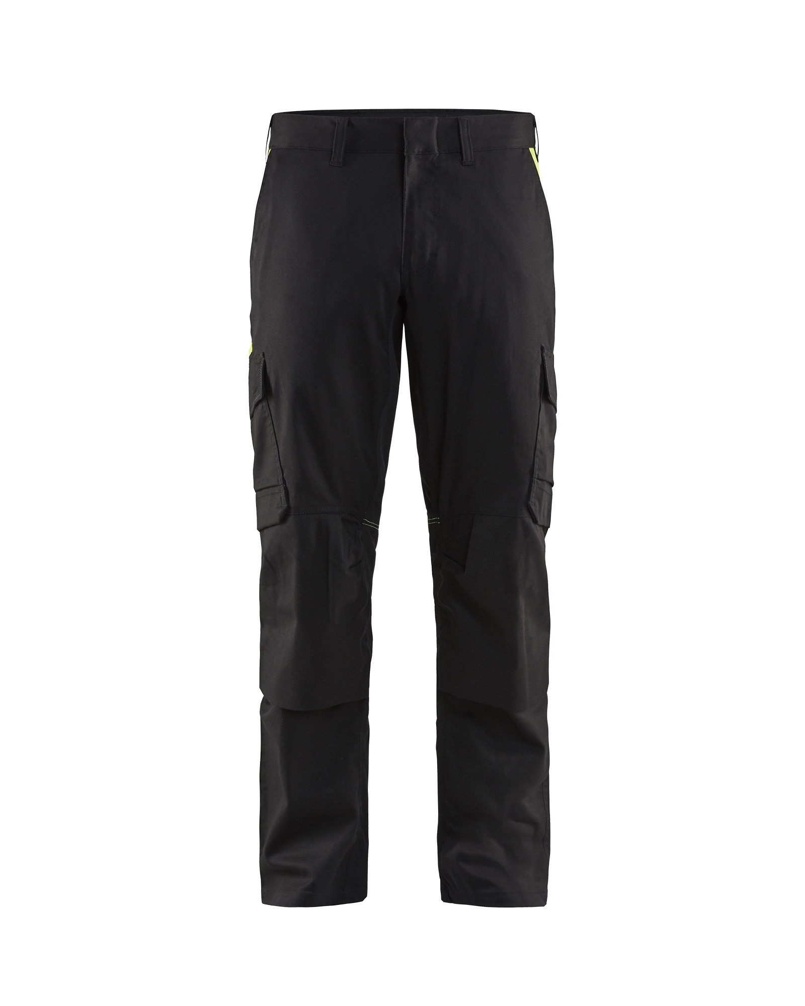 Pantalon industrie avec poches genouillères stretch 2D Blåkläder 1448 Noir/Jaune fluo Blaklader - 144818329933C