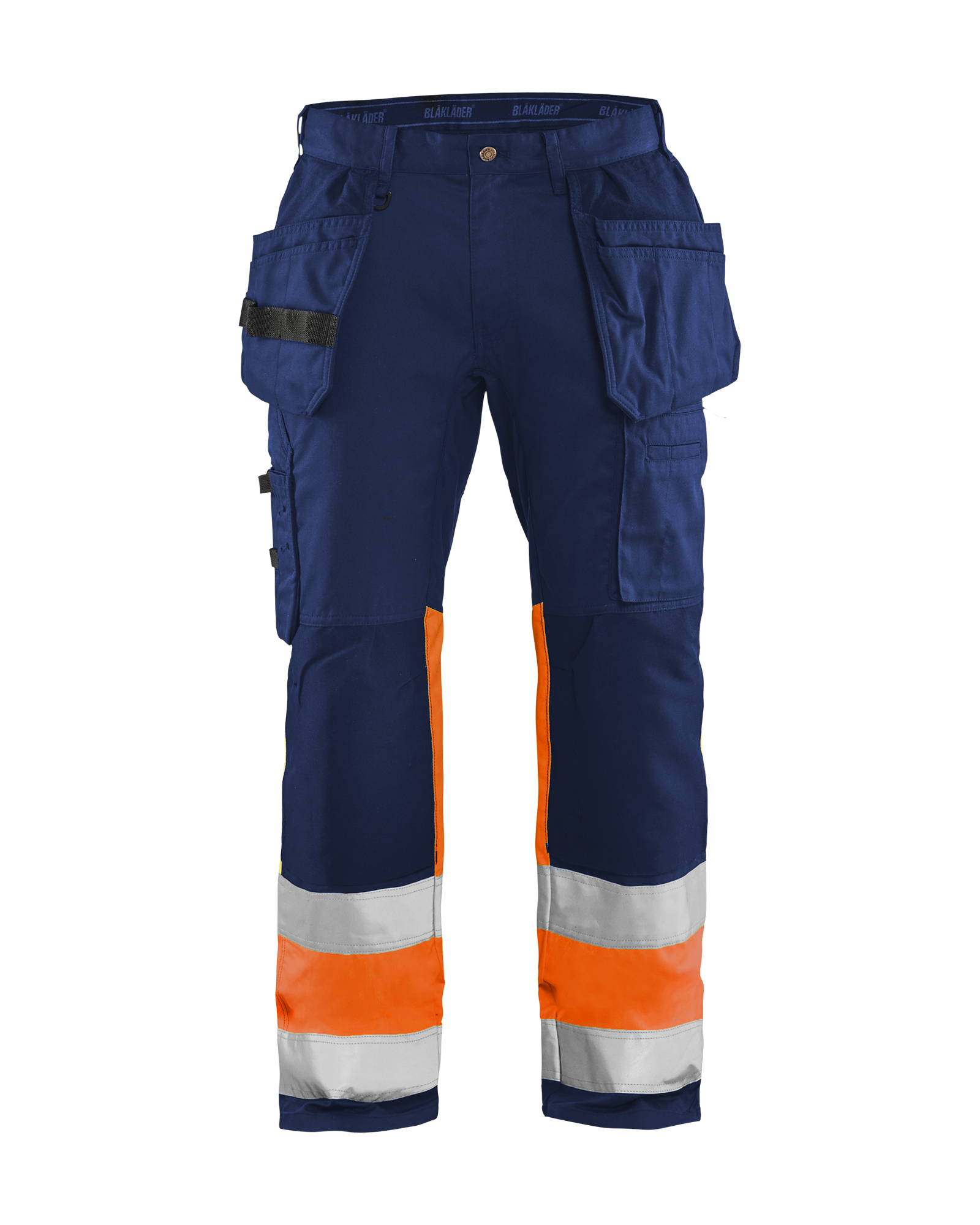 Pantalon artisan haute-visibilité +stretch Blåkläder 1558 Marine/Orange fluo Blaklader - 155818118953C