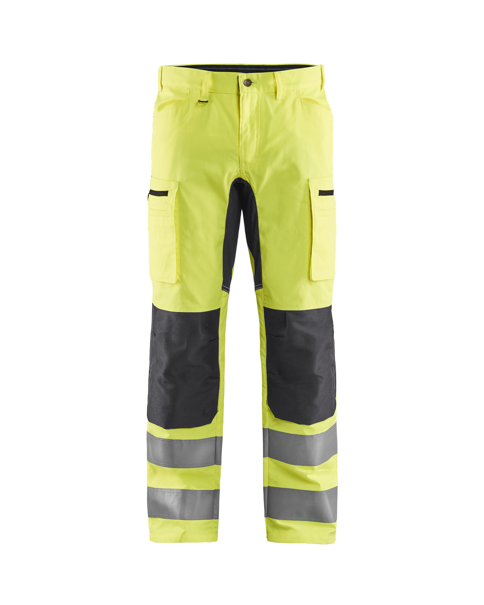 Pantalon artisan haute-visibilité +stretch Blåkläder 1585 Jaune fluo/Gris moyen Blaklader - 158518113396C