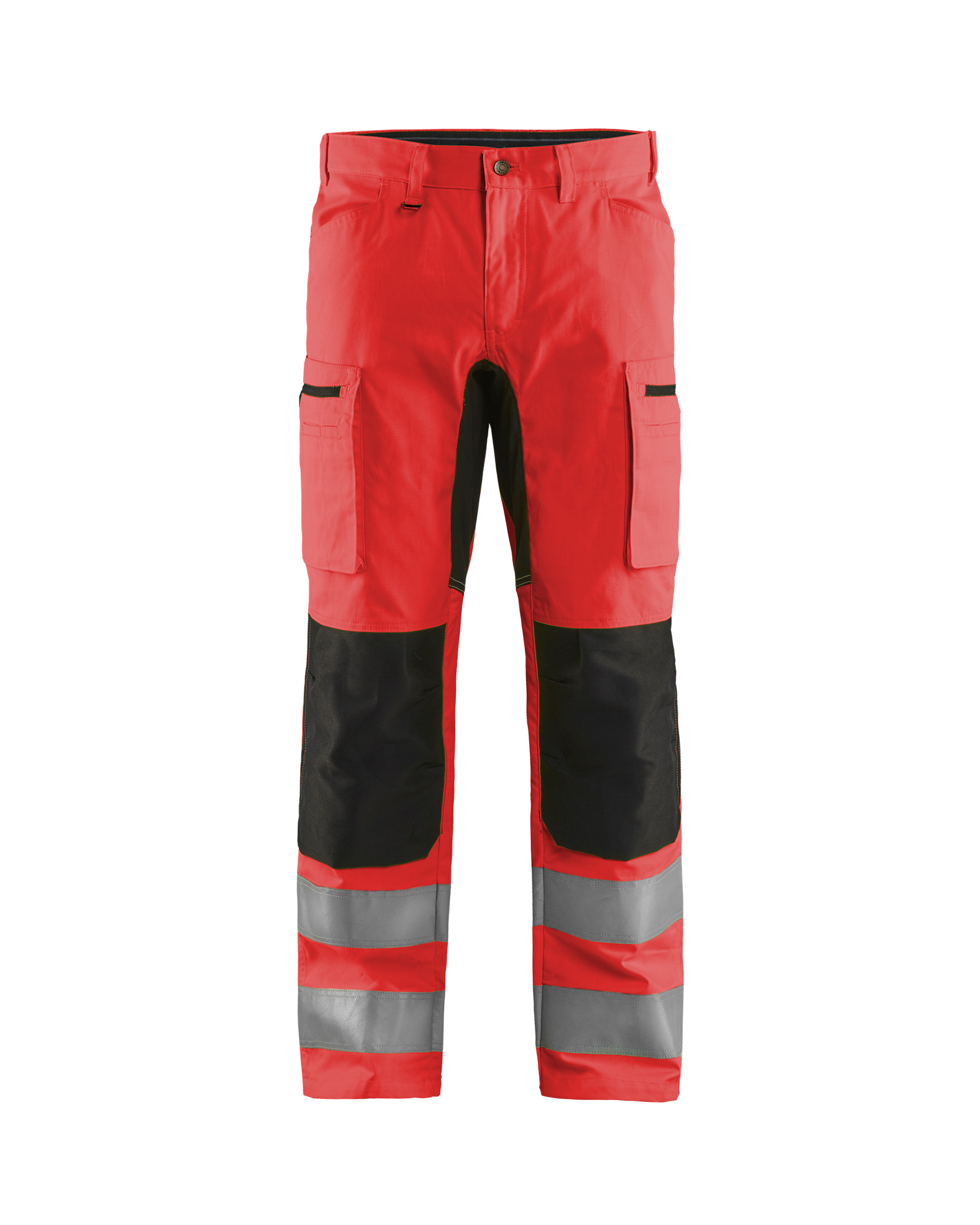 Pantalon artisan haute-visibilité +stretch Blåkläder 1585 Rouge fluo/Noir Blaklader - 158518115599C