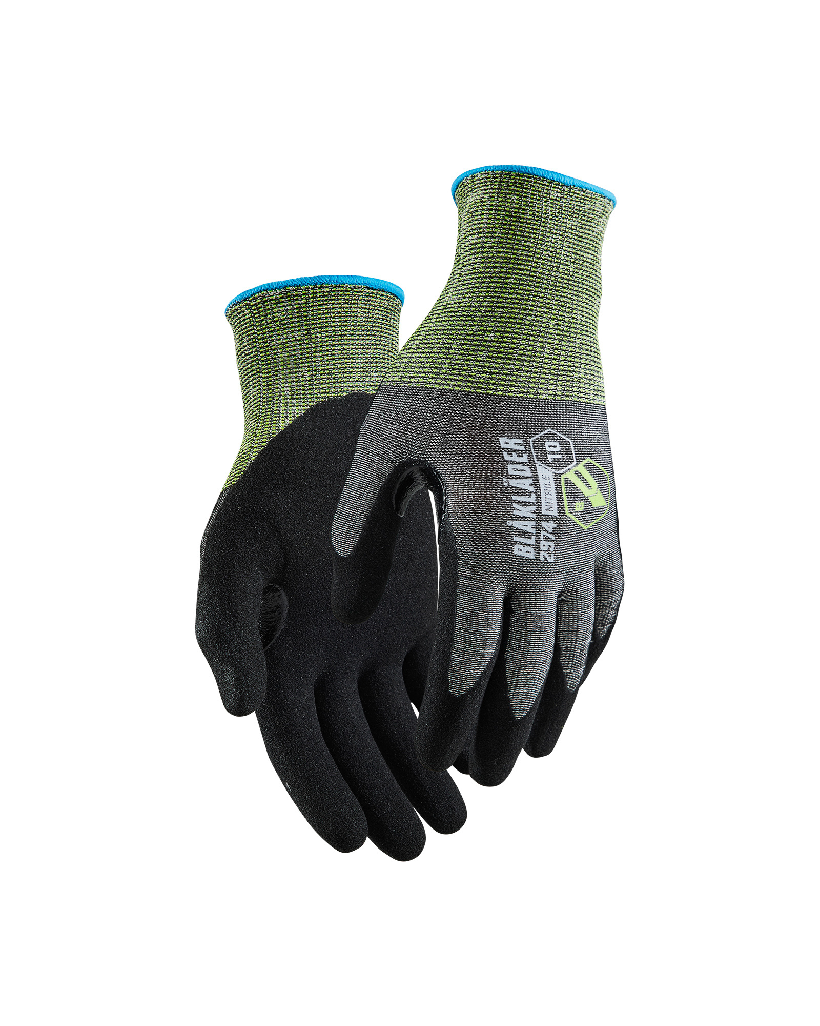 Gants de travail en nitrile trempé anti coupure niveau B Blåkläder 2974 Noir Blaklader - 297414719900