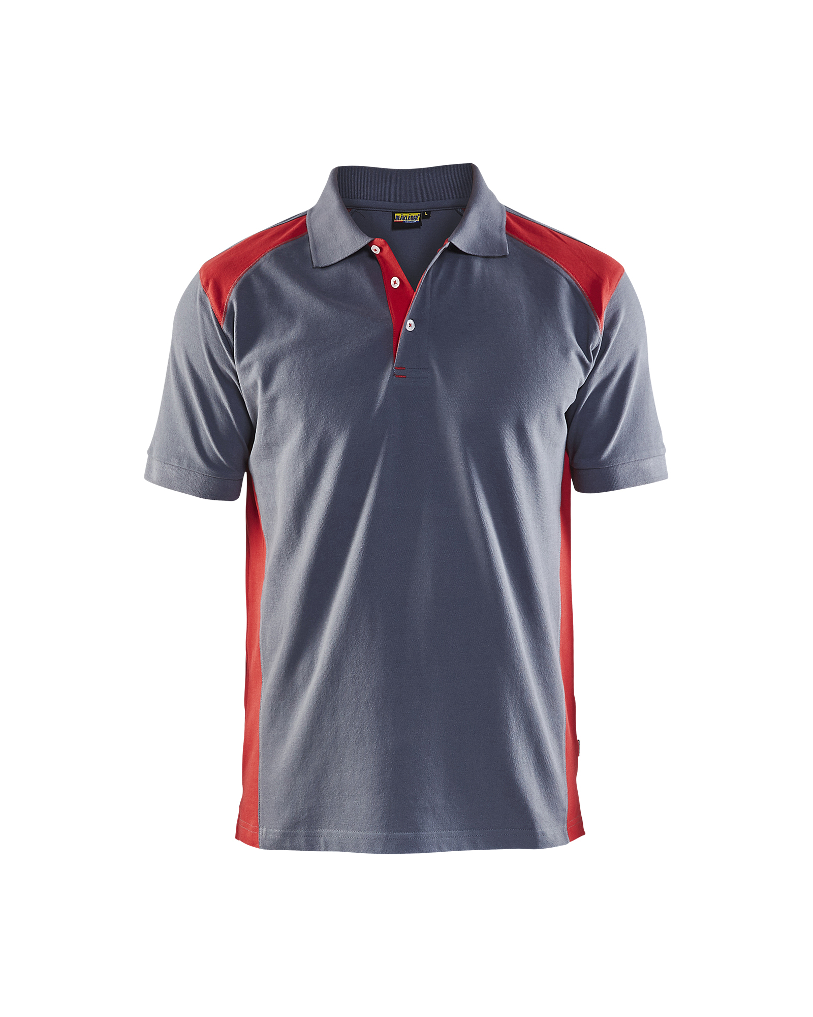 Polo Piqué Blåkläder 3324 Gris clair/Rouge Blaklader - 332410509456