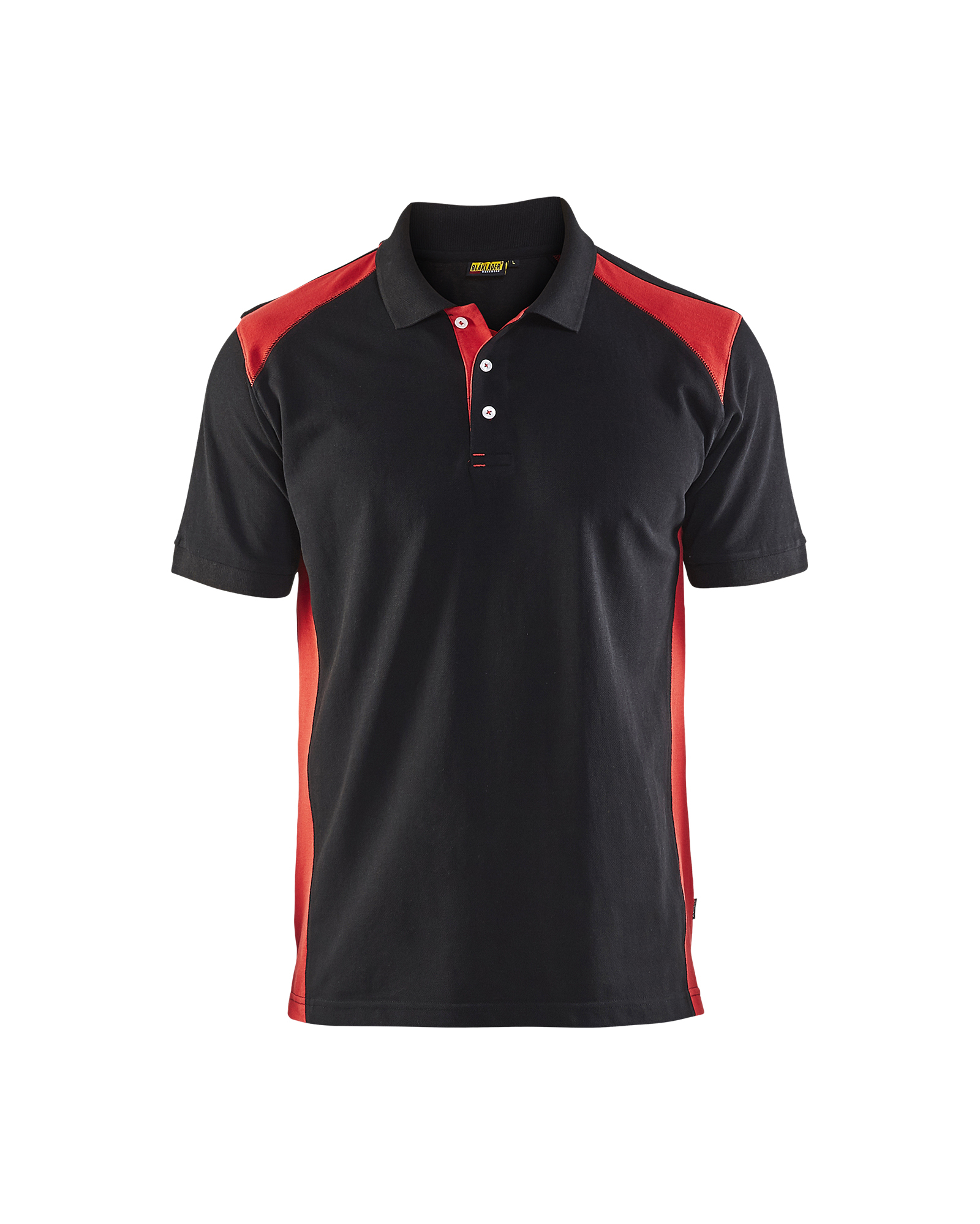 Polo Piqué Blåkläder 3324 Noir/Rouge Blaklader - 332410509956