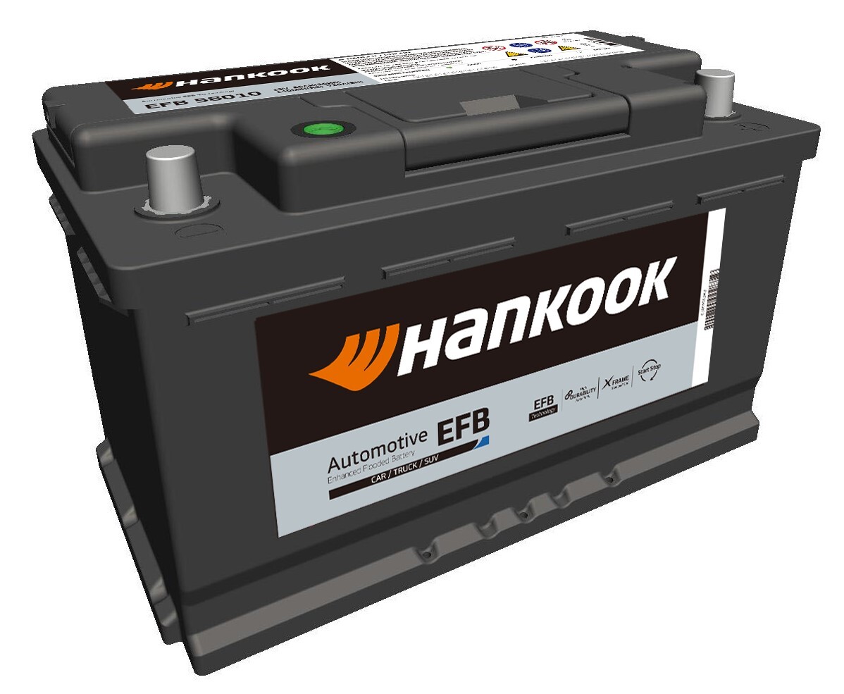 BATTERIE 12V 80Ah 800A 315X174X190 - HANKOOK - EFB 58030