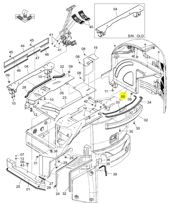 TOLE ORIGINE - HITACHI - YD40002743