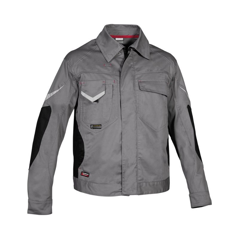 Veste WORKMASTER gris clair/noir - Taille standard - COFRA - V011-0-01