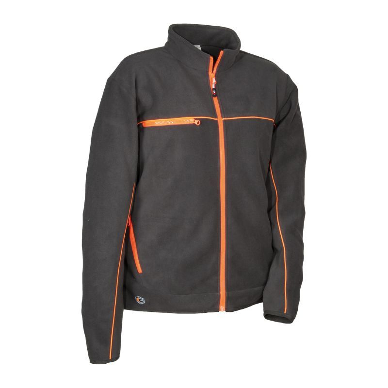 Veste en tissu polaire ASYMA antracite/orange - Taille standard - COFRA - V375-0-04