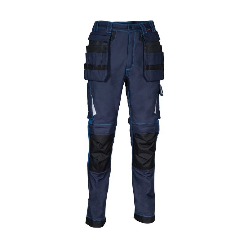 Pantalon Multipoche GONDOMAR bleu royal/bleu azur - Jambes longues - COFRA - V486-0-02