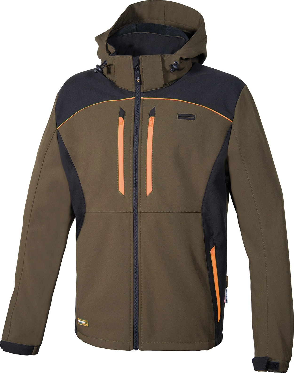 Veste Softshell KLARBO taupe/noir/orange - Taille standard - COFRA - V552-0-04