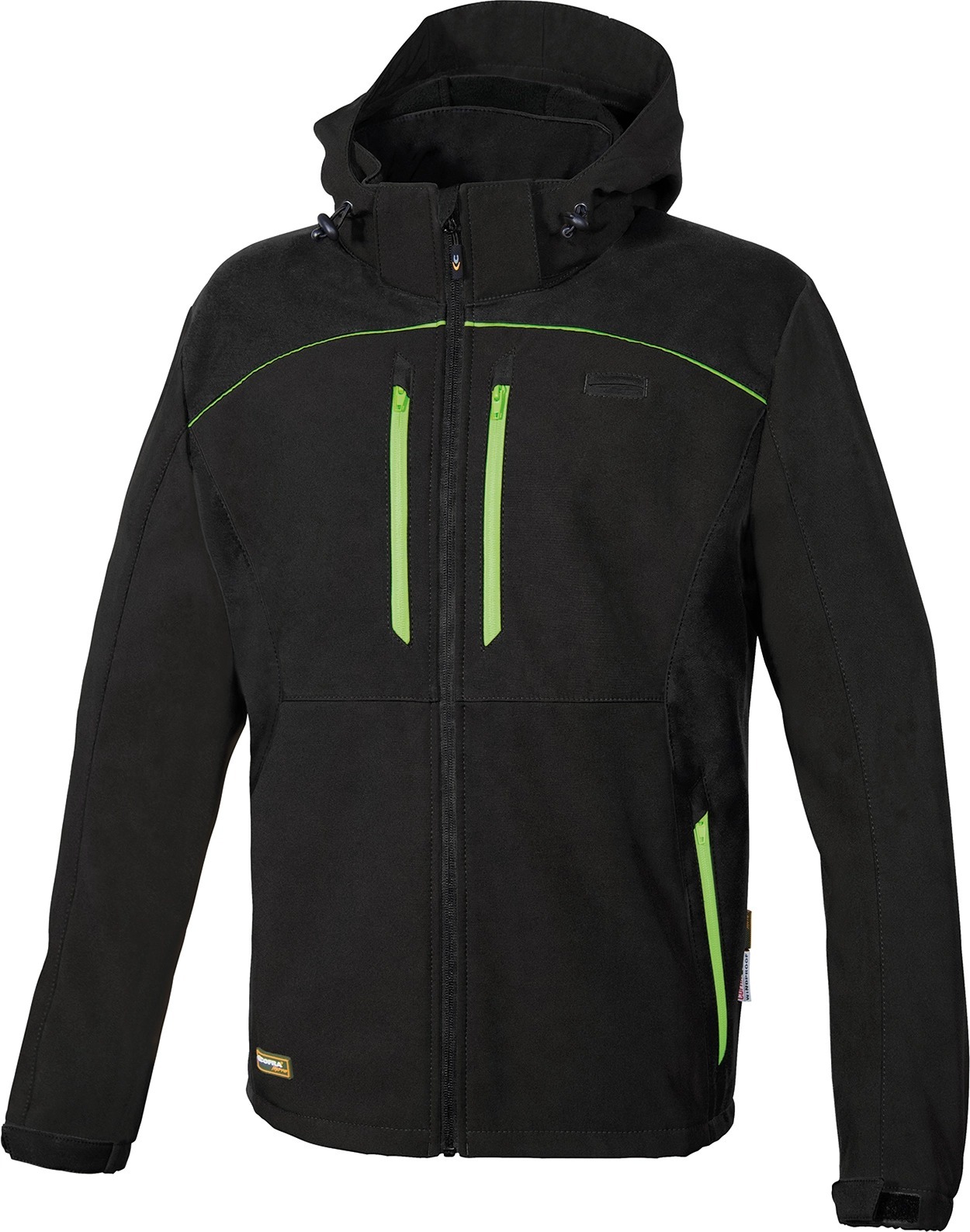 Veste Softshell KLARBO noir/vert citron - Taille standard - COFRA - V552-0-07