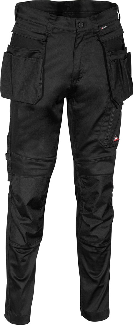 Pantalon Multipoches KUDUS noir/noir - Jambes longues - COFRA - V568-0-05