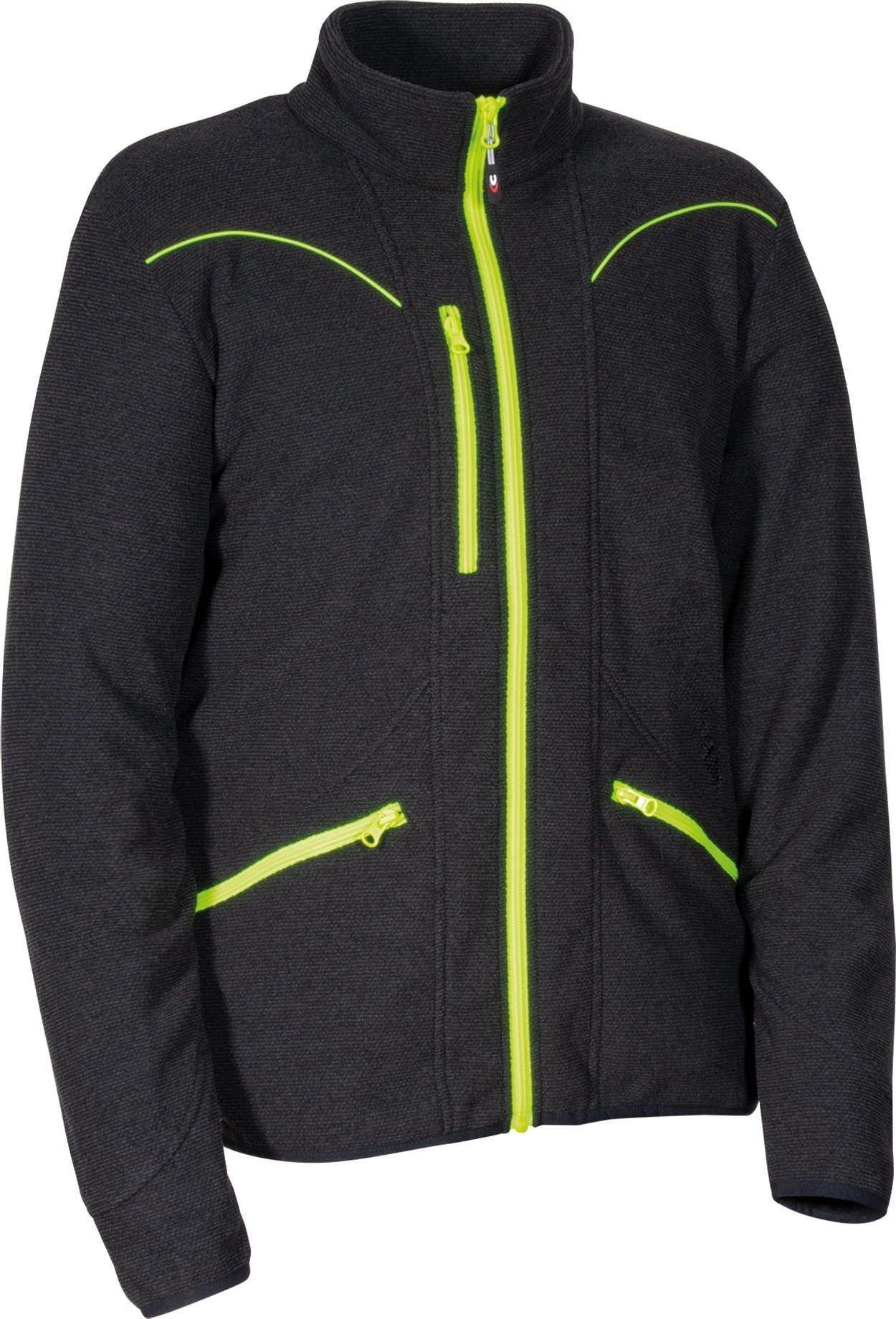 Veste Micro Polaire GREBO noir et jaune fluo - Taille standard - COFRA - V628-0-05