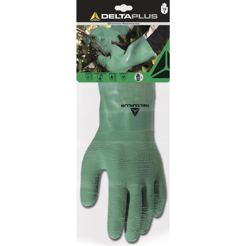 GANTS DELTA PLUS LATEX SUR SUPPORT COTON INTERLOCK - LONGUEUR : 30 CM - DPLAT5000