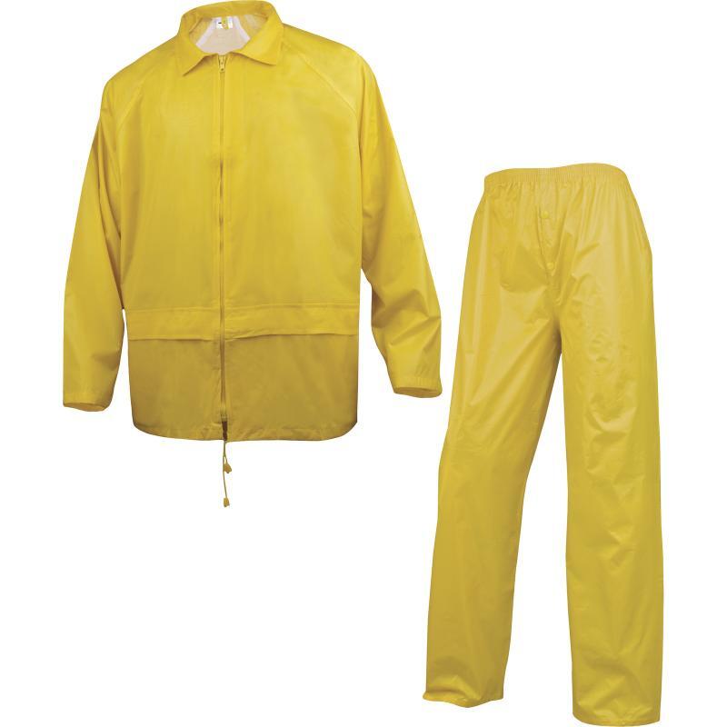 ENSEMBLE DE PLUIE DELTA PLUS 400 POLYESTER ENDUIT PVC JAUNE - EN400JA0