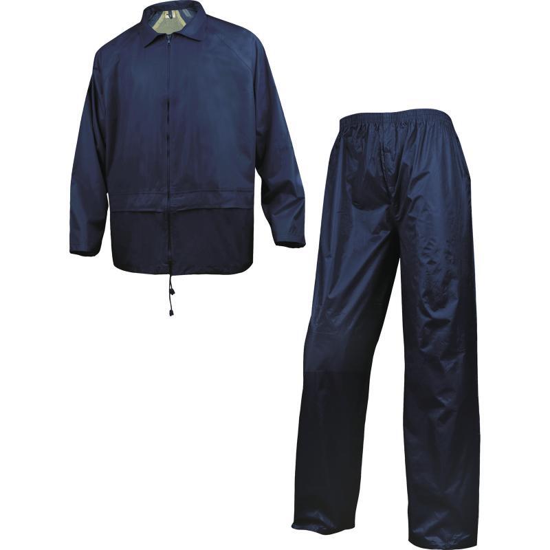 ENSEMBLE DE PLUIE DELTA PLUS 400 POLYESTER ENDUIT PVC BLEU MARINE - EN400MA0