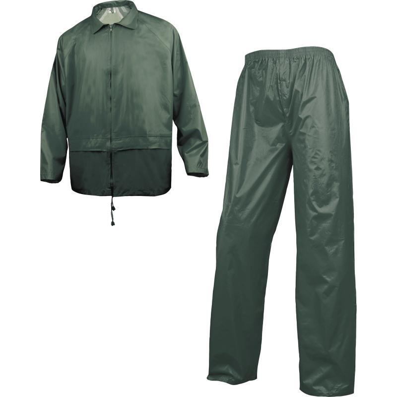 ENSEMBLE DE PLUIE DELTA PLUS 400 POLYESTER ENDUIT PVC VERT - EN400VE0