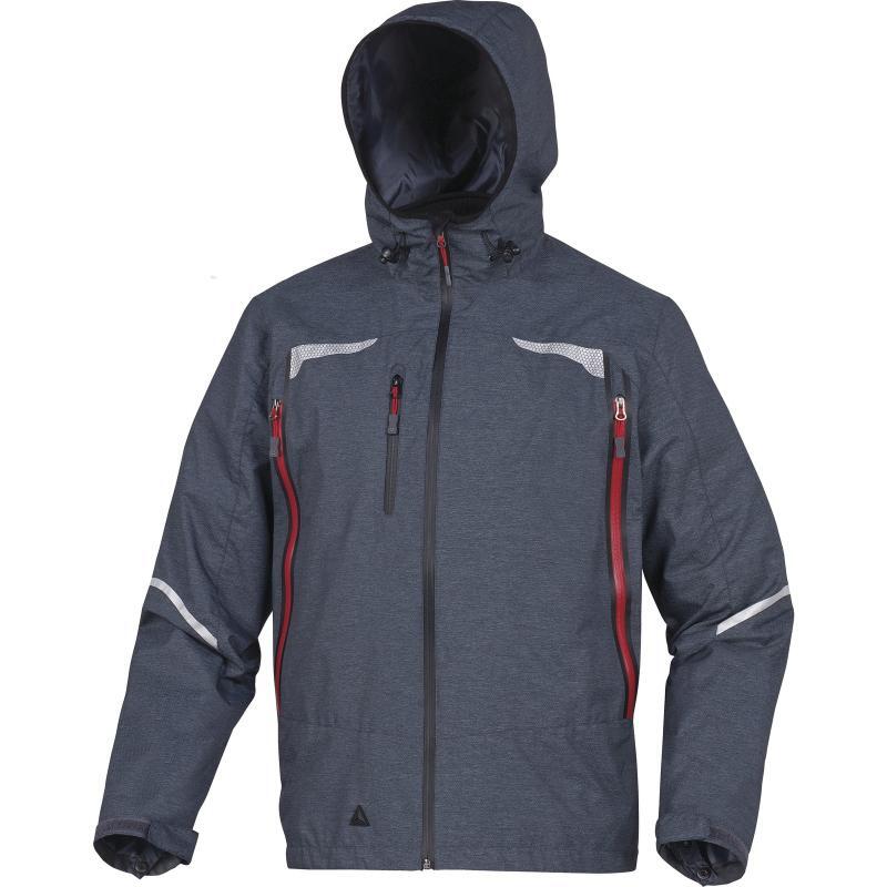 PARKA DELTA PLUS 3 EN 1 AVEC VESTE AMOVIBLE SOFTSHELL POLYAMIDE /POLYESTER ENDUIT GRIS -EOLEGR0