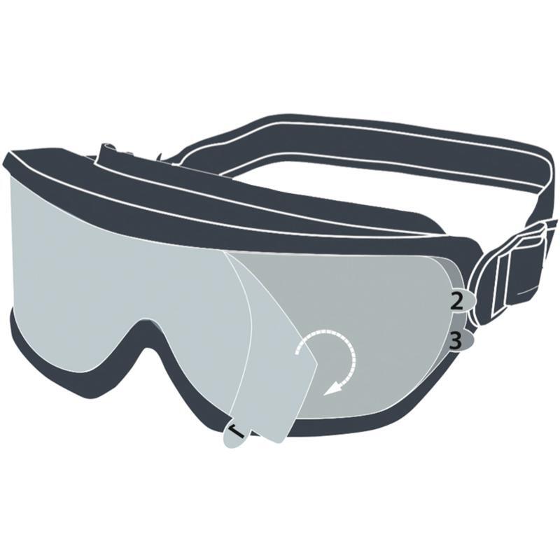 BOITE DE 10 SETS DE FILM DE PROTECTION DELTA PLUS POUR LUNETTES MASQUES-FILM GOGGLE