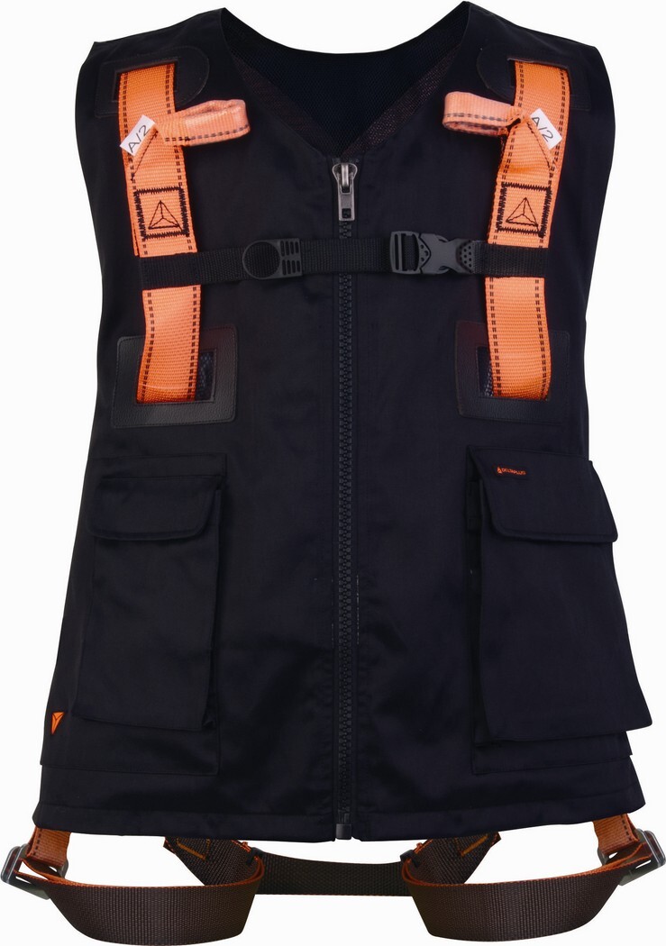 HARNAIS GILET DELTA PLUS 2 POINTS D'ACCROCHAGE (DORSAL/STERNAL) TAILLE XXL - HAR12GILNOXX