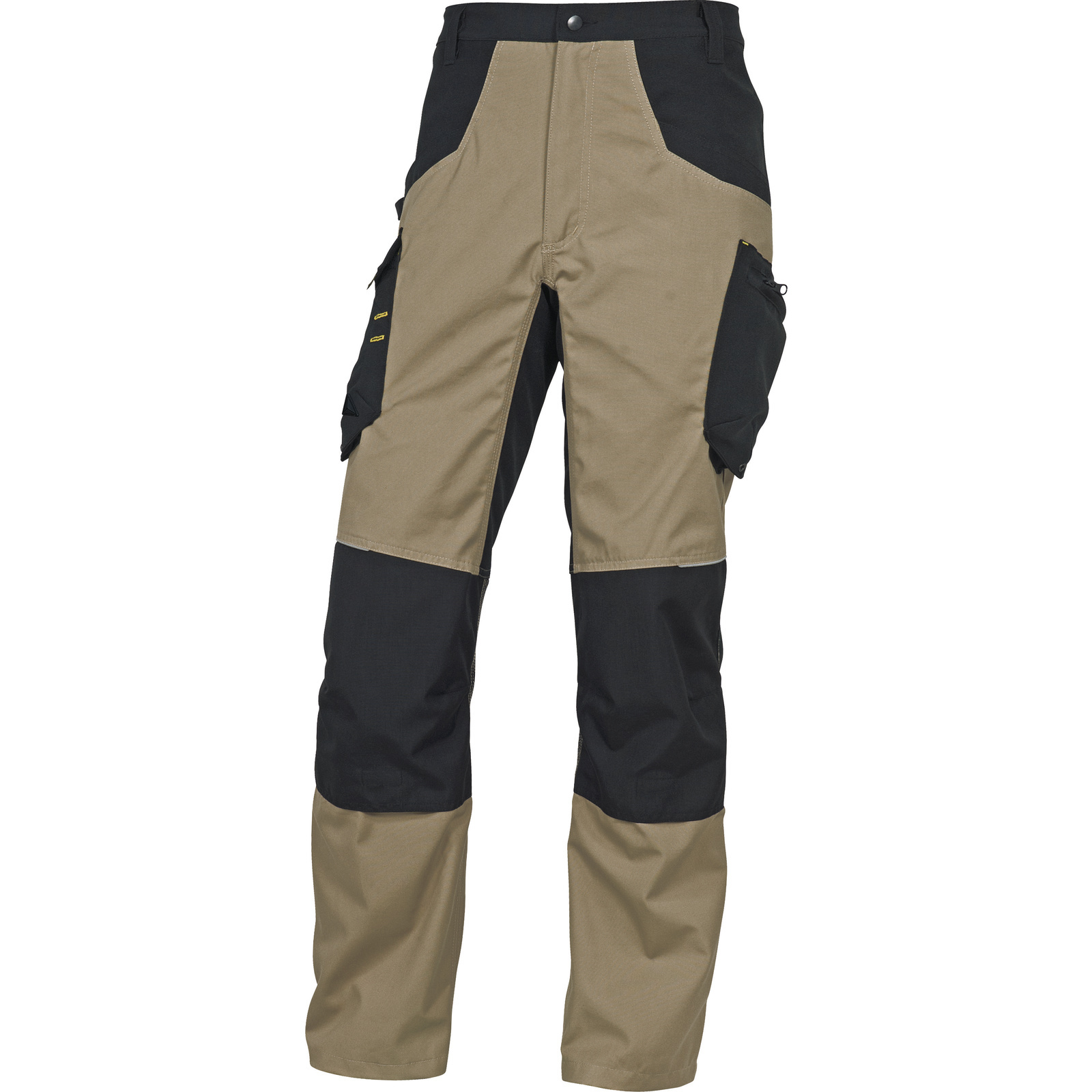 PANTALON DE TRAVAIL DELTA PLUS MACH SPIRIT 60% COTON / 40% POLYESTER 270 G/M² BEIGE-NOIR - D020M5PA2BN