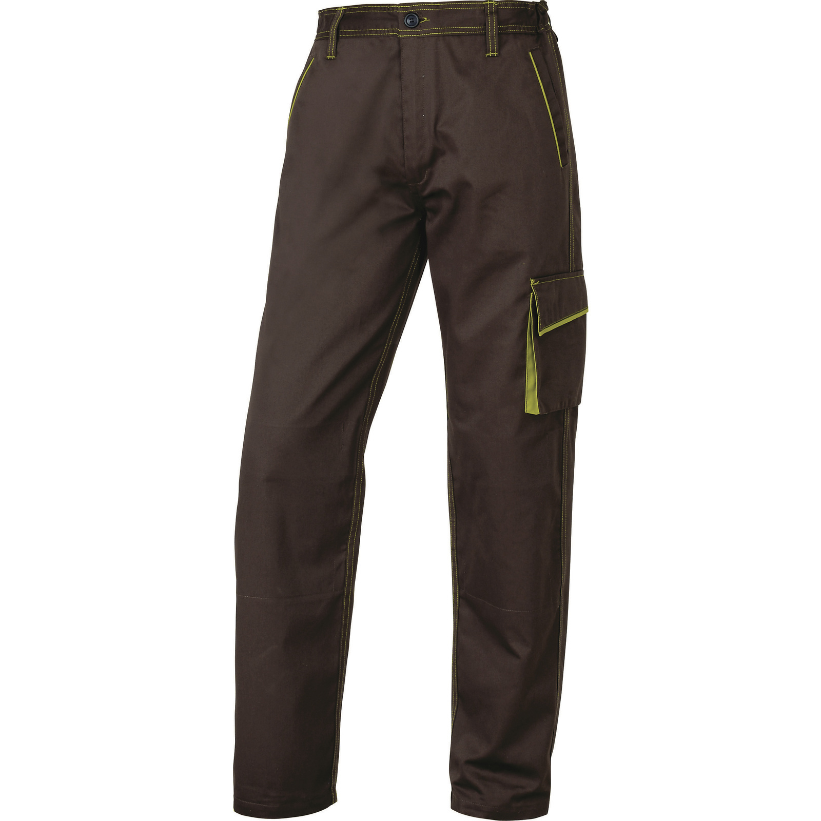 PANTALON DE TRAVAIL DELTA PLUS PANOSTYLE POLYESTER COTON MARRON / VERT -M6PANMA0