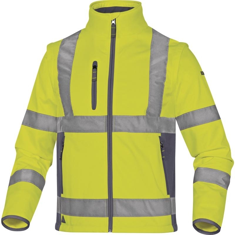 VESTE DELTA PLUS 'SOFTSHELL' POLYESTER / ELASTHANNE 3 COUCHES LAMINÉES JAUNE MOONLIGHT2 - MOON2JG0