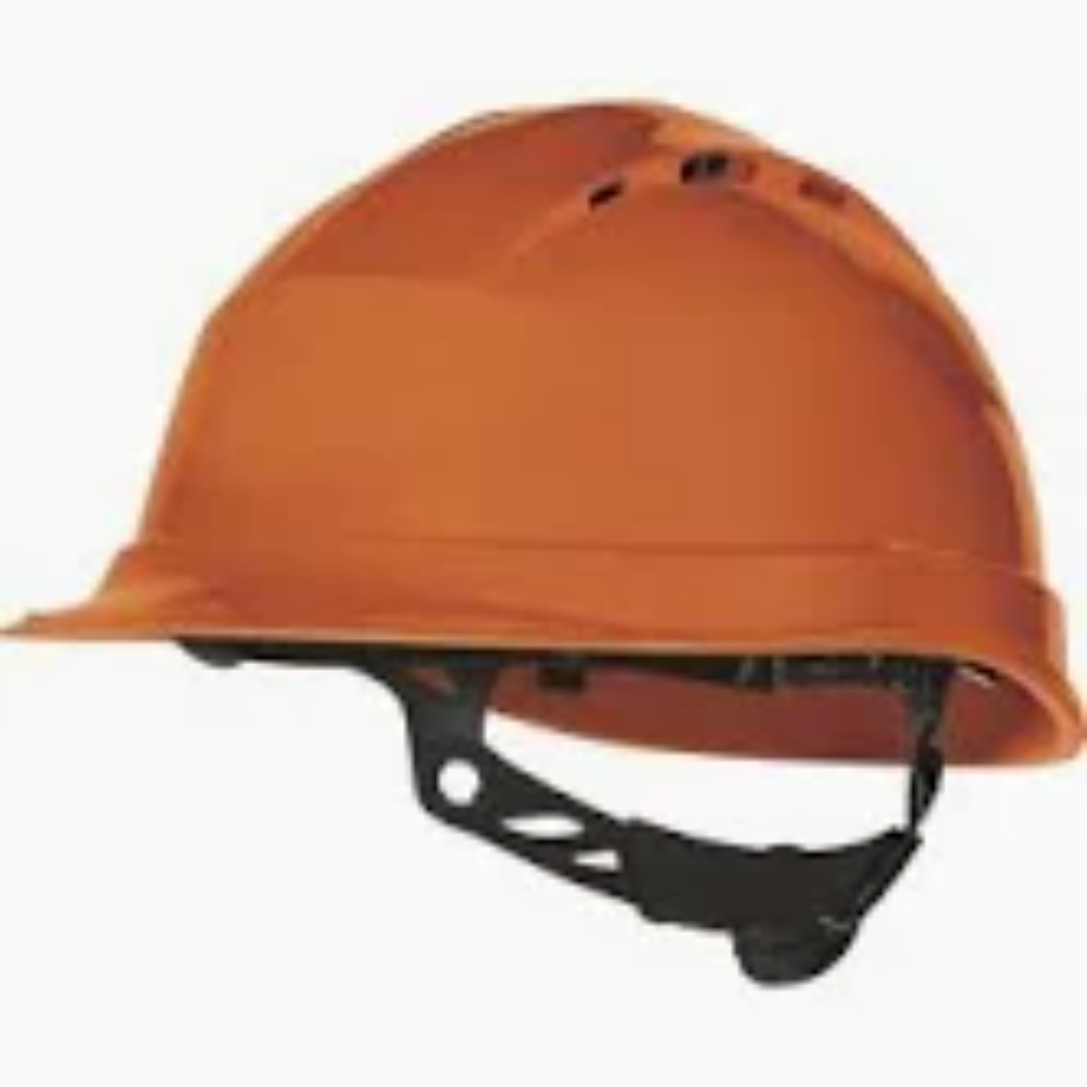 CASQUE DE CHANTIER ORANGE SERRAGE CRÉMAILLÈRE DELTA PLUS - D020QUARUP30