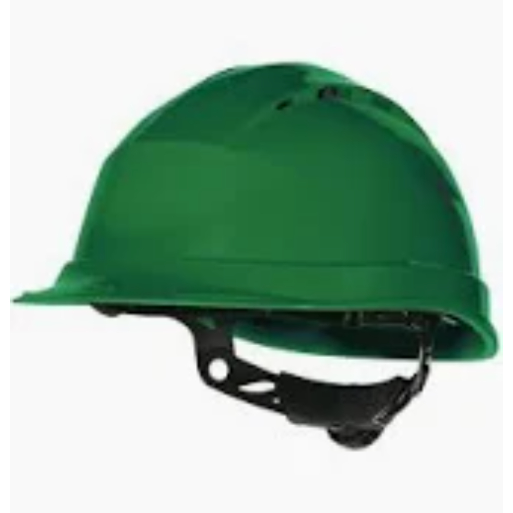 CASQUE DE CHANTIER VERT SERRAGE CRÉMAILLÈRE DELTA PLUS - D020QUARUP30