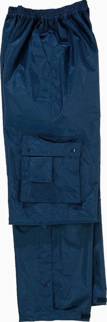 PANTALON POLYESTER DELTA PLUS ENDUIT PVC BLEU MARINE -TYPHOON -TYPHOBM0