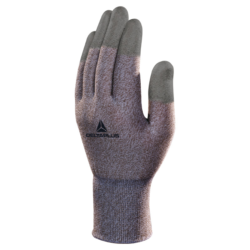 GANT DELTA PLUS ANTISTATIQUE TRICOT CUIVRE/POLYAMIDE - ENDUCTION PU BOUTS DES DOIGTS -VV792BC0