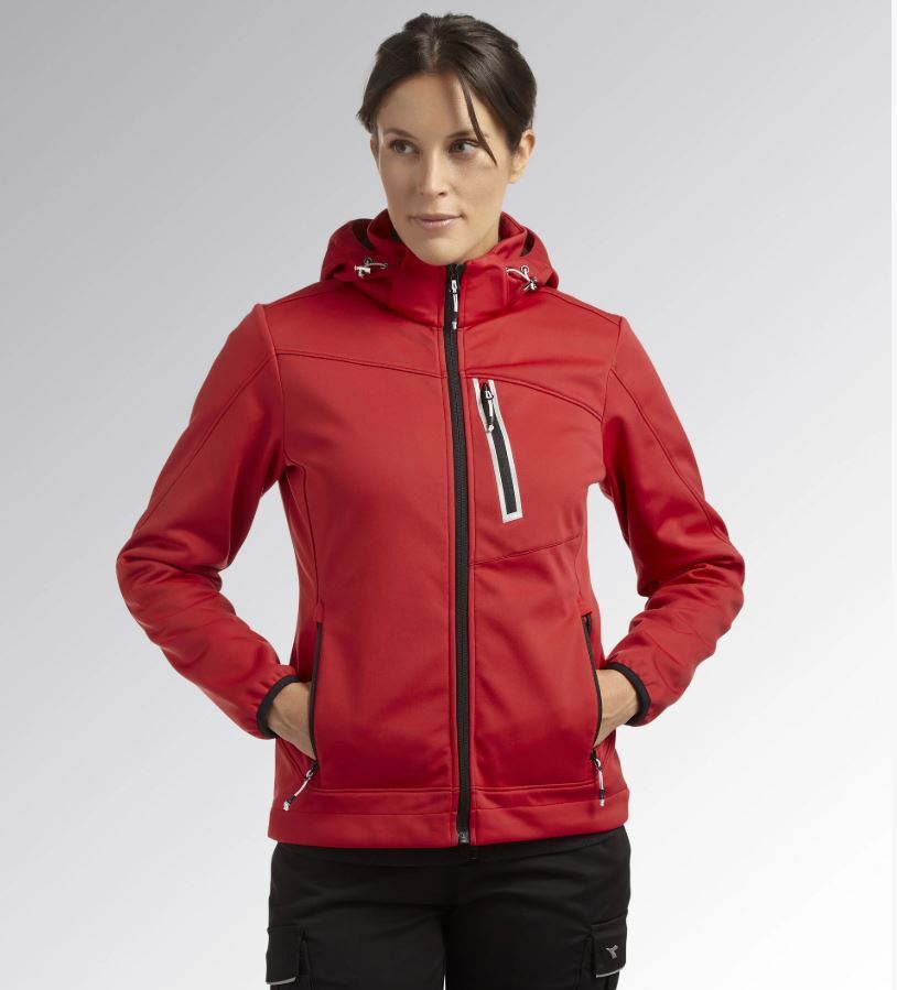 Veste de travail femme rouge softshell ATHENA Diadora Utility 702.179462