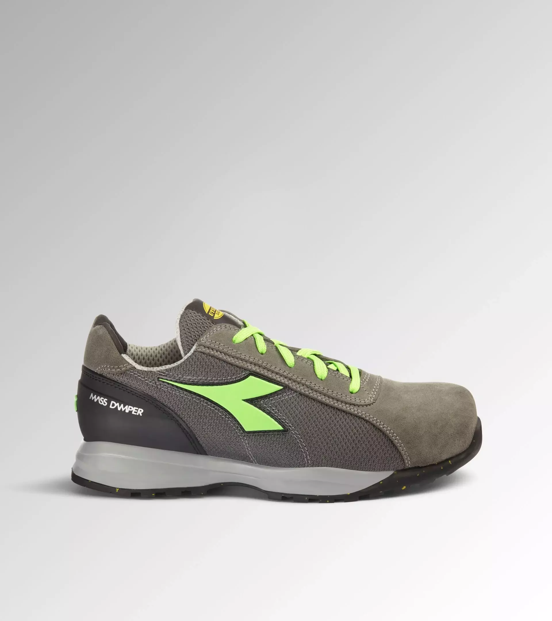 Chaussures de sécurité basses DIADORA GLOVE MDS TEXT LOW S1PS FO HRO SR gris vert- 181136C9546