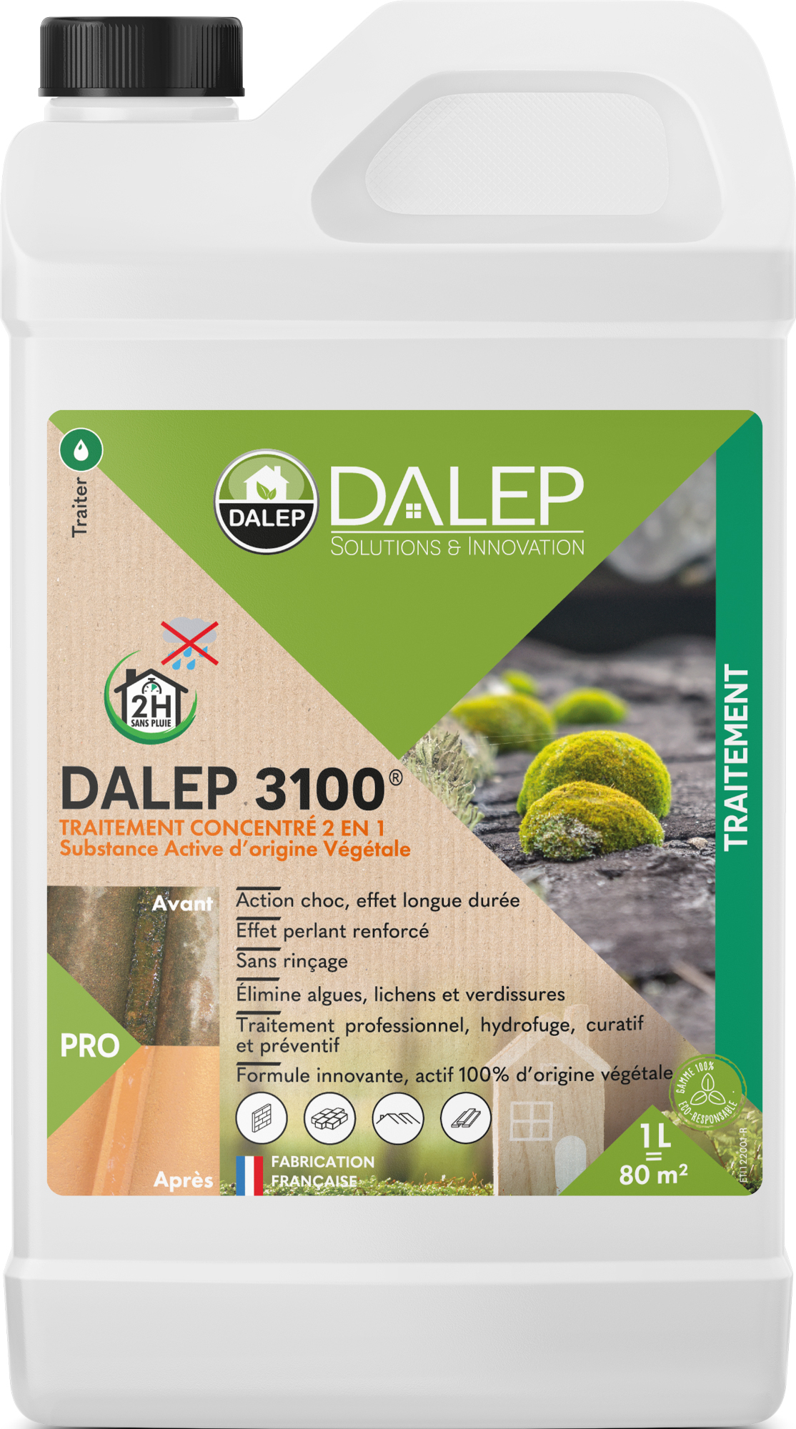 Traitement DALEP 3100® Concentré 2 en 1 - Bidon 1 L - 1.01.0003.01