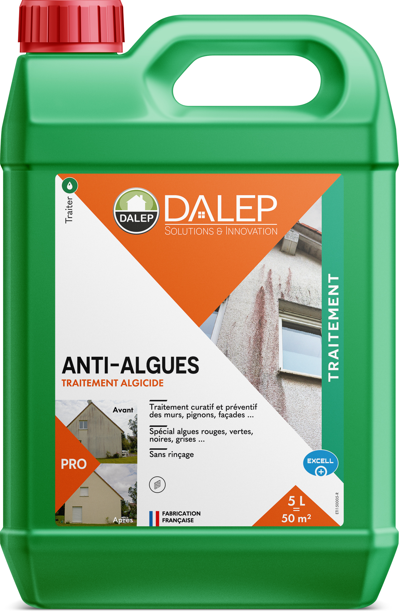 Traitement ANTI-ALGUES Algicide Concentré - Bidon 5 L DALEP - 1.01.0009.03