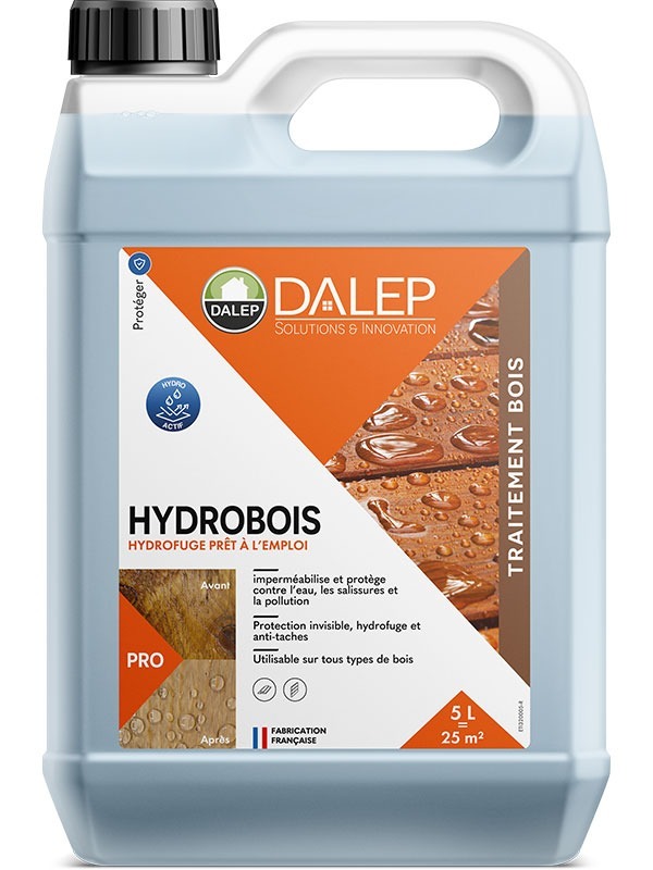 HYDROBOIS Hydrofuge Prêt à l'Emploi - Bidon 5L - DALEP - 1.03.0035.03