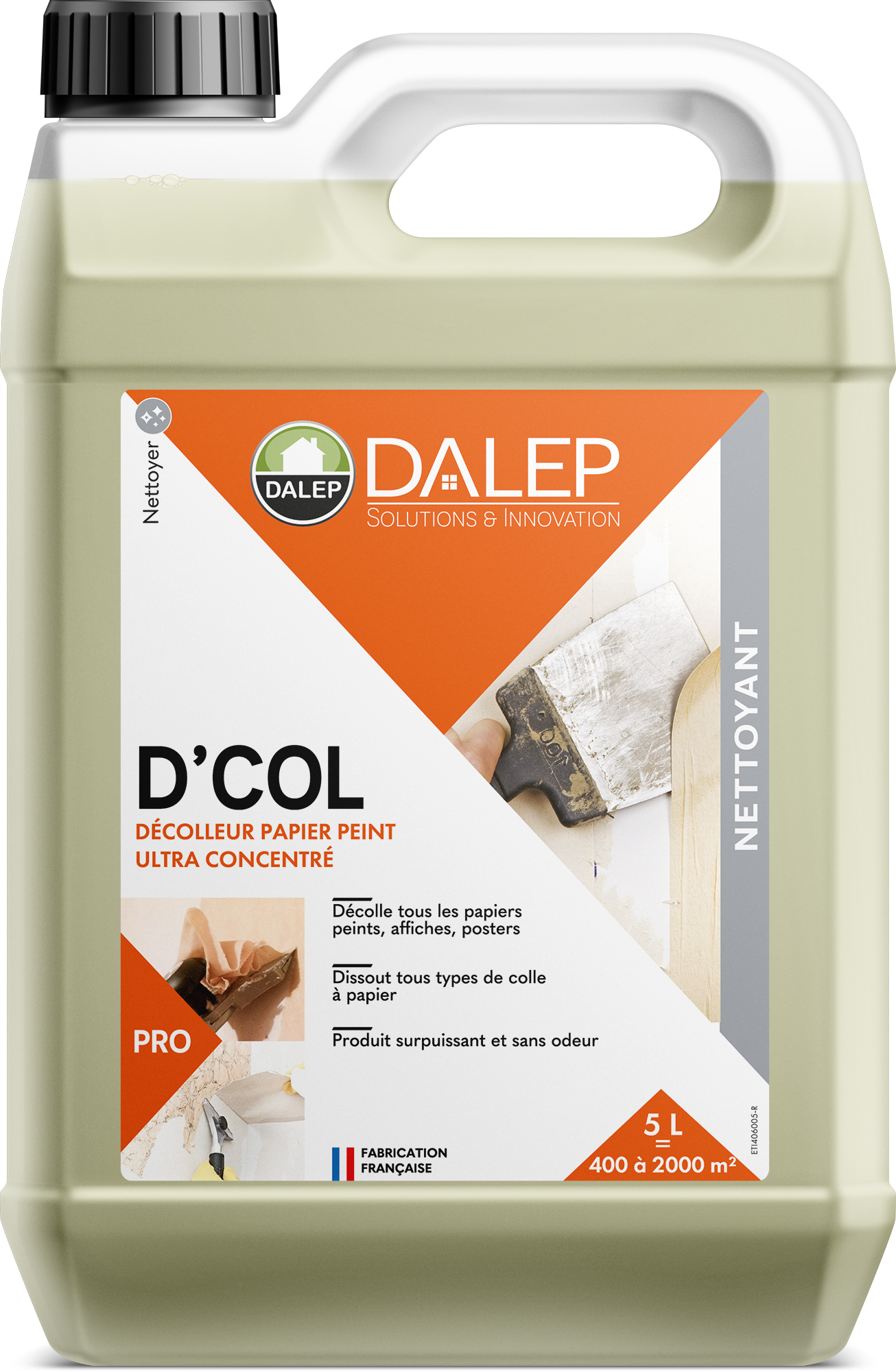 Décolleur D'COL Papier Peint - Bidon 5 L DALEP - 1.04.0044.03