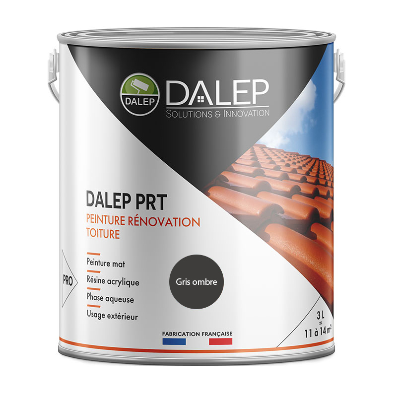 DALEP PRT GRIS OMBRE Peinture Rénovation Toiture - Seau 3L - DALEP - 1.06.0128.30