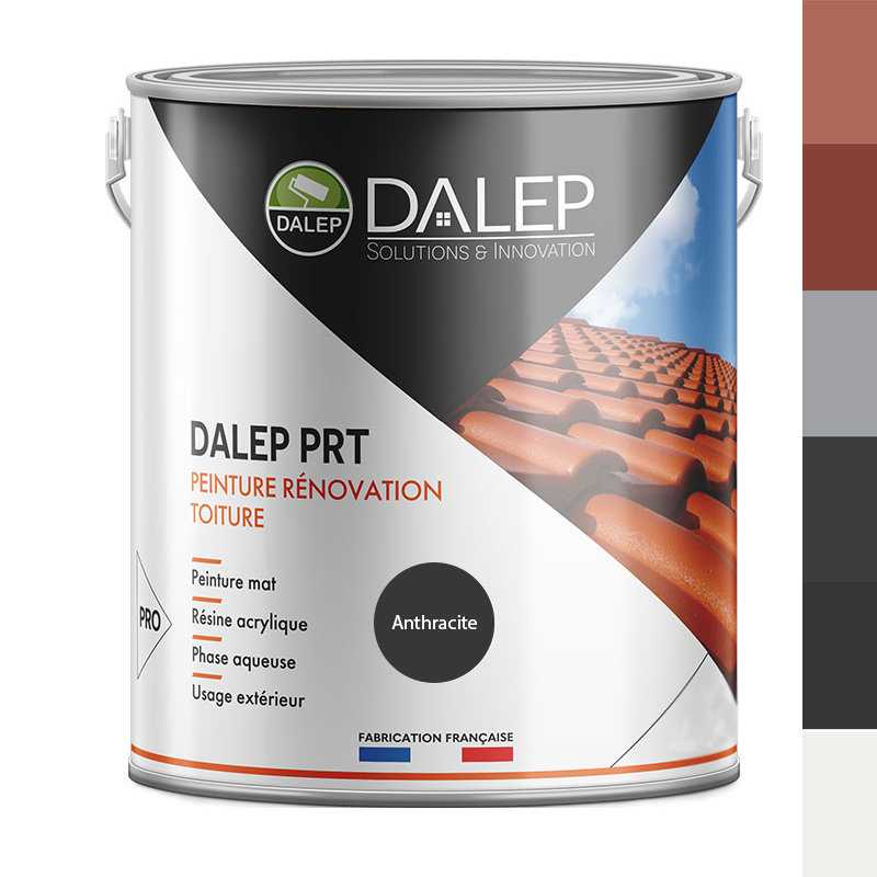 DALEP PRT ANTHRACITE Peinture Rénovation Toiture - Seau 16L - DALEP - 1.06.0129.31