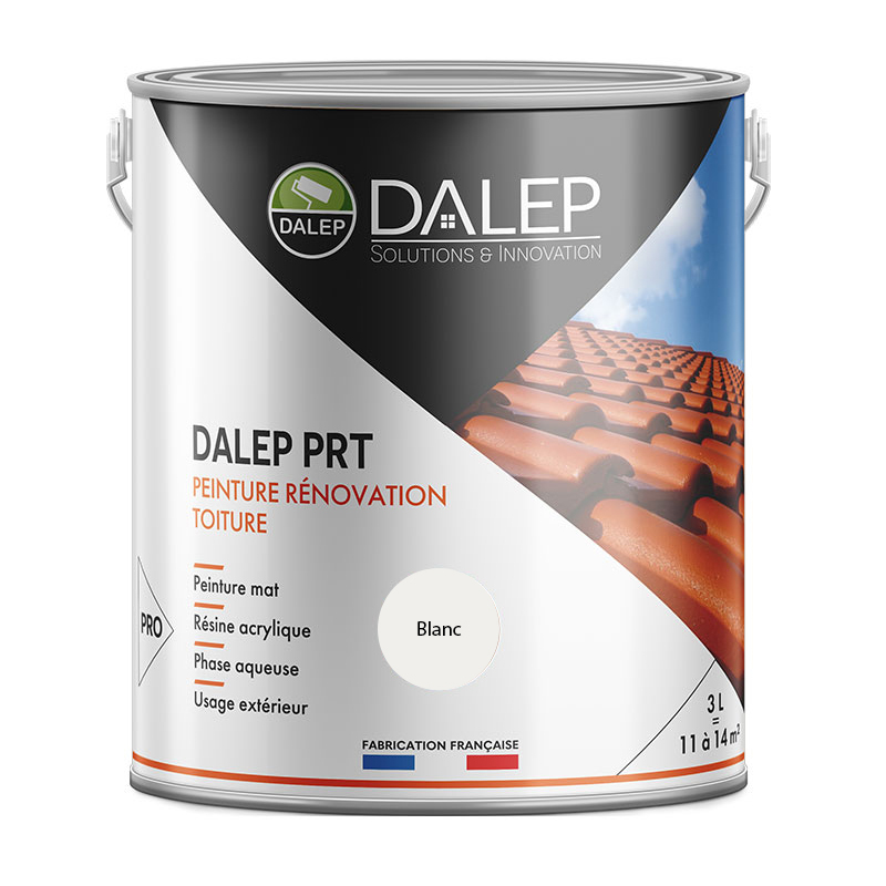 DALEP PRT BLANC Peinture Rénovation Toiture - Seau 3L - DALEP - 1.06.0130.30