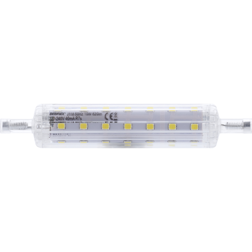 CRAYON LED 118MM SMD R7S 10W 6500K 820LM - DEBFLEX - 600355