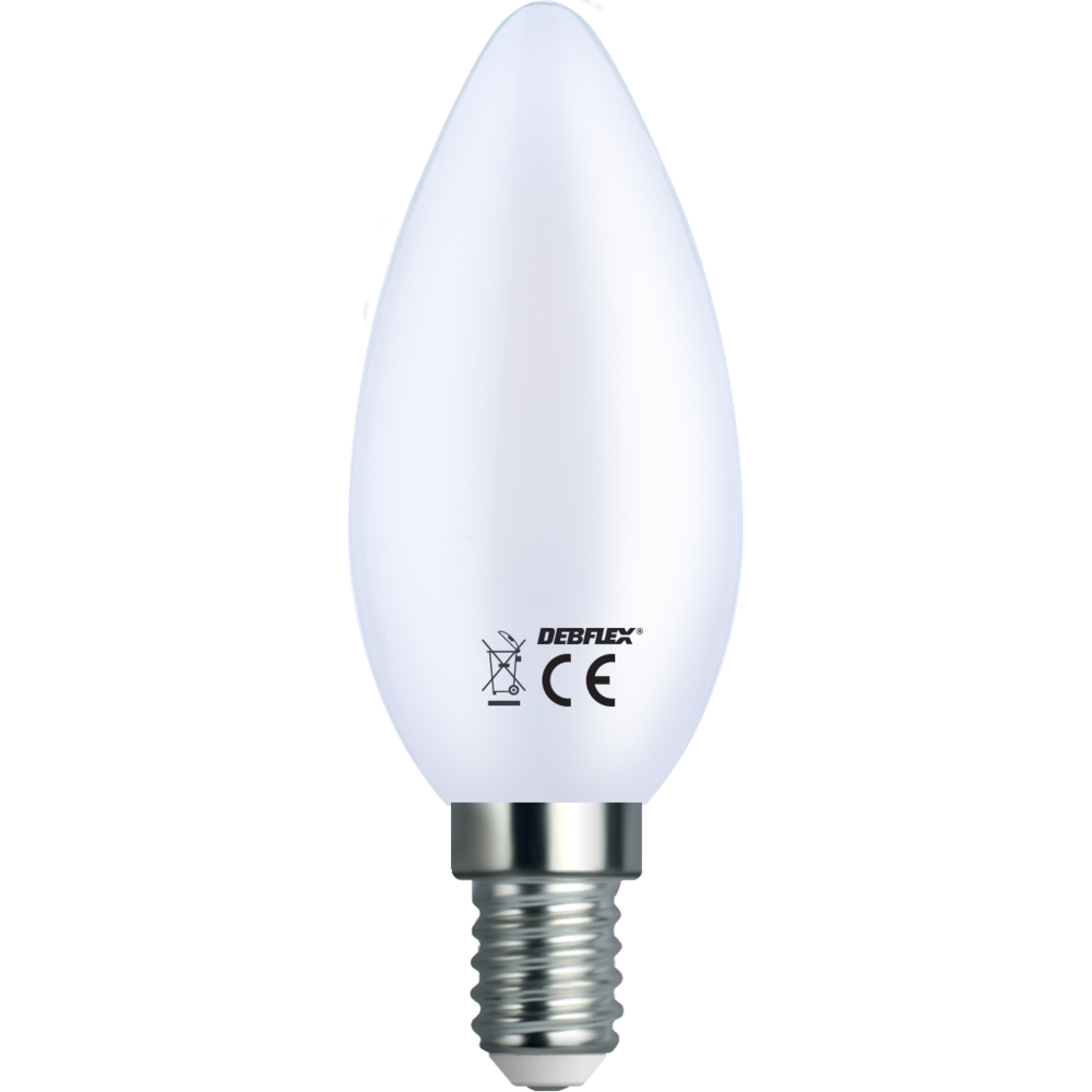 AMPOULE C35 LED BLANC E14 2W 6500K 250lm - DEBFLEX - 600405