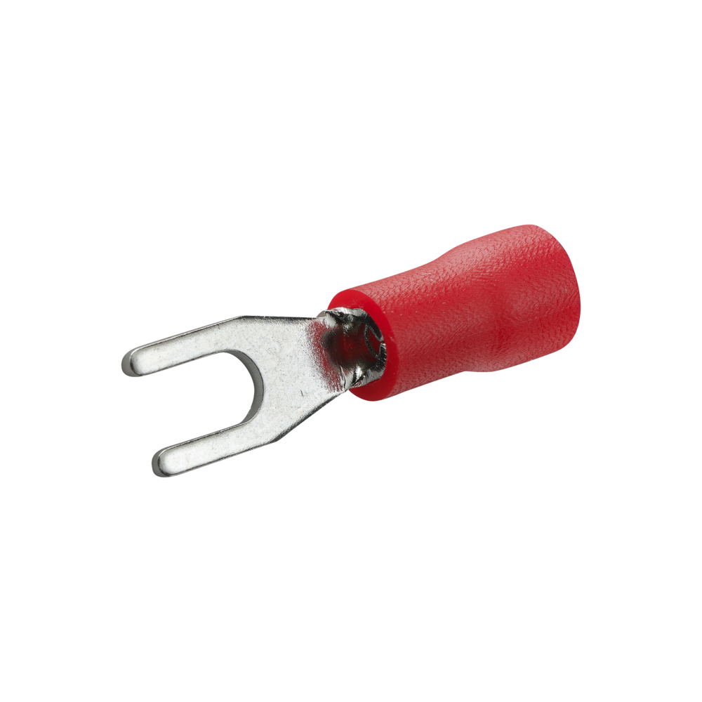 COSSE FOURCHE PRE-ISOLE Ø 3 MM ROUGE SACHET DE 10 - DEBFLEX - 711025