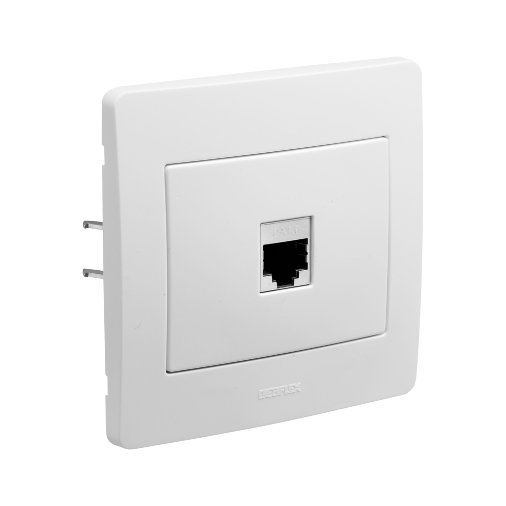 DIAM2 PRISE RJ12 OU RJ45 BLANC - DEBFLEX - 739370