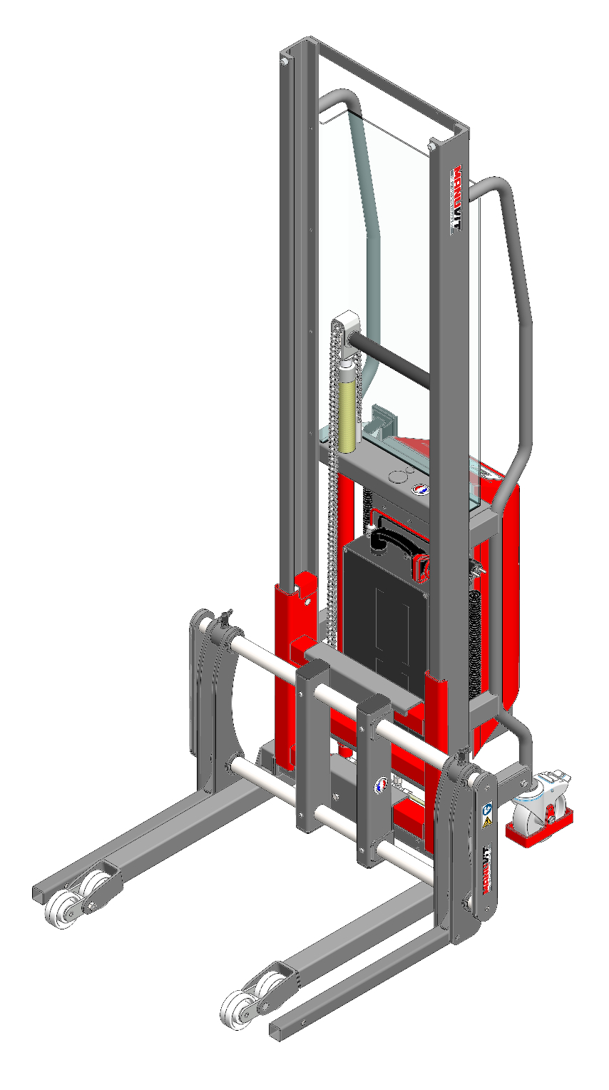 Gerbeur Levfix à levée électrique avec fourches coulissantes - 600 kg - FIMM - 855000999