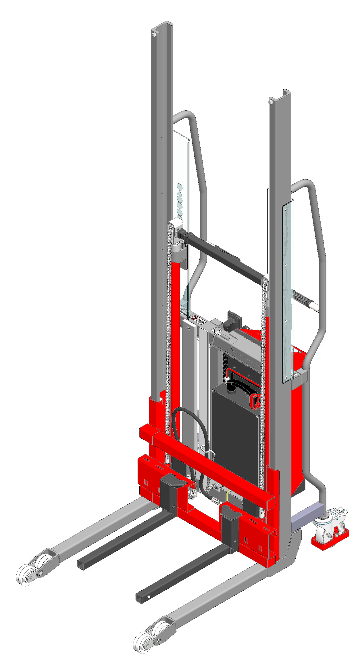 Gerbeur Lev à levée électrique avec fourches coulissantes - 600 kg - FIMM - 855010525